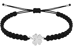 cotigo Pulsera Hilo Destino con Simbolos de acero inoxidable, amuletos de proteccion y suerte, Amuletos contra el mal de ojo - Pulsera Mujer/Pulsera Hombre, regalo original.