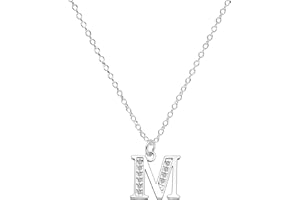 Kraven S925 Silver Initial Necklace Charm Choker, Dainty Cubic Zirconia Letter Dainty Necklaces Jewelry Birthday Gifts for Women Girls