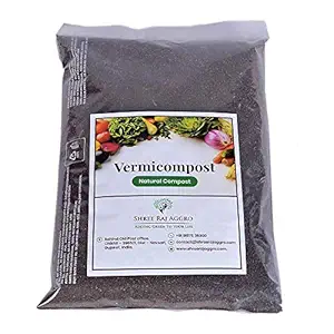 MorningVale Shri Raj Aggro Vermicompost for Home Plants 1kg | 100% Natural Cow Dung Compost Manure