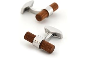 Merit Ocean Natural Wood Cufflinks Men's Wooden Cuff Links Wedding Business with Gift Box