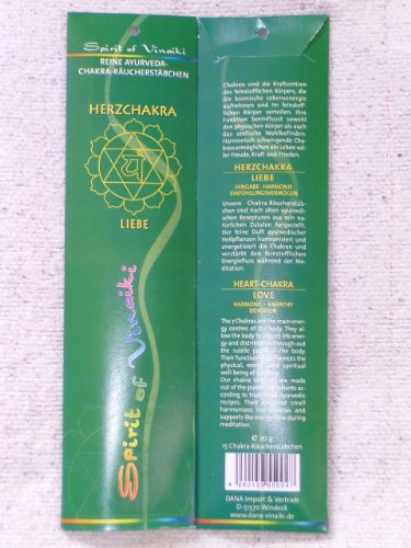 AYURVEDA CHAKRA RÄUCHERSTÄBCHEN- HERZCHAKRA