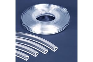 HAEKEBC Glaskantenschutz Transparente Kantenstreifen 0,5–26mm U-Kantenschutz Silikon Kantenschutzstreifen, Transparenter Eckenschutz Für Haustürfenster(2-3mm)