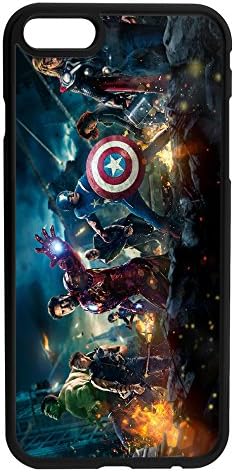 Marvel DC The Avengers Iron Man Capt. America Rubber Bumper Hard Back Phone Case Cover for iPhone &amp; Samsung's (Samsung Galaxy S7 Edge)