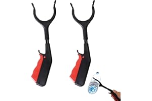 JNGTKL Litter Pickers for Children, 2 Pcs Helping Hand Grabber Lightweight Garbage Tongs, Multifunctional Grabber Stick for Disabled, Used for Picking Up, Outdoor Cleaning (29CM)