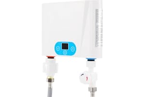 Mini varmvattenberedare 8 l varmvattenberedare med LED-display 1 500 W liten varmvattenberedare, elektrisk vattenvärmare 0–65