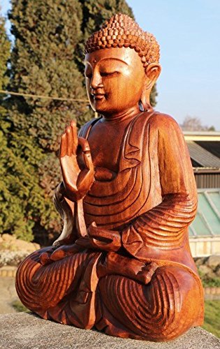 Super schöner 50 cm BUDDHA Meditation HOLZ BUDDA Feng Shui BM50 - 2
