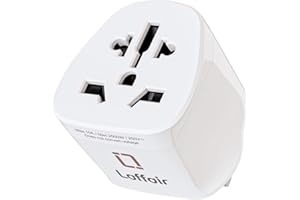 World to UK Plug Adapter by Laffair (1 Pack) - Universal Travel Adapter for America, China, EU to UK Plug Conversion