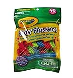 Butler Gum Crayola Dental Flossers For Kids - 40 Ea