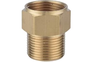 Acoplador de Lavadora a Presión de Latón, MoreChioce Acoplador de Latón de Alta Presión M22 14 mm Adaptador de Manguera de Rosca Interna Hembra Conector de Cobre de Conversión de Cabeza
