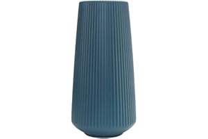 ROADOOR YSoutstripdu - Vaso da fiori nordico in plastica, per bouquet secchi, decorazione per casa e ufficio, colore: blu