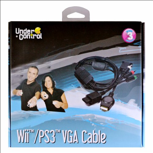 Preisvergleich Produktbild CABLE VGA POUR CONSOLE DE JEUX PLAYSTATION 3 ET NINTENDO WII