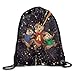 Produktbild GONIESA Fashion Unisex Gym Bag Alvin and The Chipmunks Theodore and Simon Drawstring Backpack Sack Bag