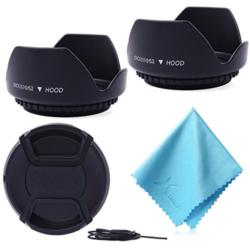 XCSOURCE   2pcs Parasoleil d objectif 52MM en forme de fleur p  tale   capuchon pour Nikon D3200 D3100 D5100 18-55mm LF414