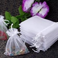 Joycraft Organza-Beutel Mit Kordelzug – Graue Durchsichtige Geschenktaschen Für Schmuck, Süßigkeiten & Mehr