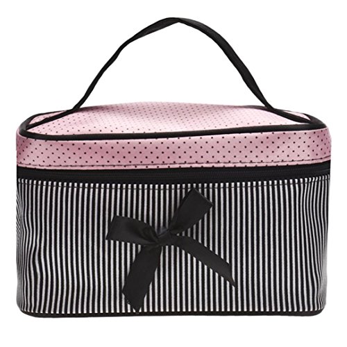 Kosmetiktasche DDLBiz® Quadratischen Bogen Stripe Kosmetiktasche (Schwarz) - 2