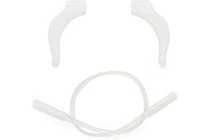 EnzoDate 3 Sets Pack Lunettes enfants Cordons en silicone et ponts de suspension, lunettes pour enfants Serrures à oreilles avec bande de bande Récepteur