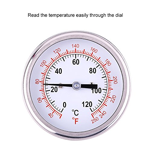 examen Thermomètre Pour Barbecue Grille/pour fumeur / 0 ° C-120 ° C (32 ° F-248 ° F) En Acier Inoxydable Compteur De Température Testeur Moniteur
