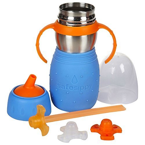 Kid Basix KB-SafeSippy2-Blue 2 Trinkflasche, blau - 2