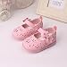 Voberry®1 Pair Cute Toddler Girls Hollow Bowknot Sandals Lighted Soft-Soled Princess Shoes (4.5, Pink)