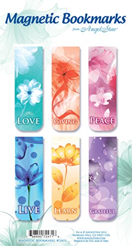 AngelStar Magnet Buchzeichen mit inspirierendem Text ENGLISH , 6er Pack - 4