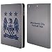 Produktbild Offizielle Manchester City Man City FC Obsidian Kubus und Grau Crest Pixel Brieftasche Handyhülle aus Leder für Apple iPad mini 1 / 2 / 3
