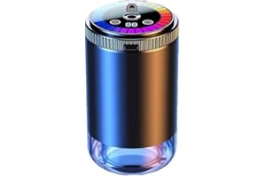 VOOTNIFIG Diffuseur de parfum intelligent pour voiture - Rechargeable - Portable - 5 niveaux réglables - Avec lumière de ramassage - Dessus étoilé pour véhicules