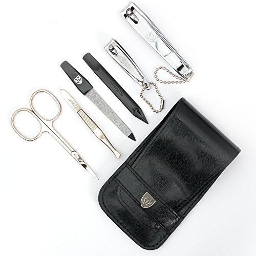 Drei Schwerter | Exklusives 6-teiliges Maniküre – Pediküre – Nagelpflege-Set / Etui | Qualität – Made in Solingen (884008) - 2