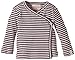 LANA natural wear Baby Girls Wickelshirt Finn Striped V-Neck Long Sleeve Long Sleeve Top, Multicoloured (Rose Water/ Ombre Blue 1230), One Size (Manufacturer size: 74/80)
