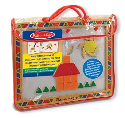 Melissa & Doug - 13590 - Nécessaire De Blocs Magnétiques À Motifs En Bois