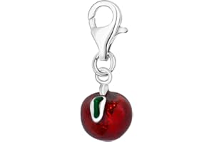 Quiges Charm Pendentif en Argent 925 Fruits et Baies avec Fermoir