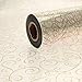 Produktbild 40 Meter x 80cm Rolle Wirbel Design Druck - Gold auf Klarsicht-cellophan Film Geschenk Verpackung Rolle