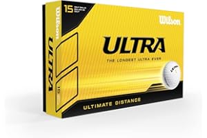 WILSON Ultra Ultimate Distance Golf Balles - Paquet de 15
