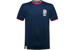 BEYOND HAPPY Official Mens England RFU Rugby Shirt, England RFU Rugby Fan T-Shirt, England Rugby Casual Top, England Rose Mens Leisure Tshirt