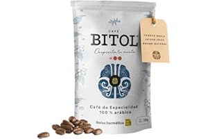 CAFÉ BITOL BITOL #2 Café de Especialidad en Grano Natural | 100% Arábica de Origen Único, Guatemala Volcán De Oro | Gourmet de Tueste Medio, Notas de Chocolate, Caramelo y Frutos Secos, Acidez Brillante | 300 g