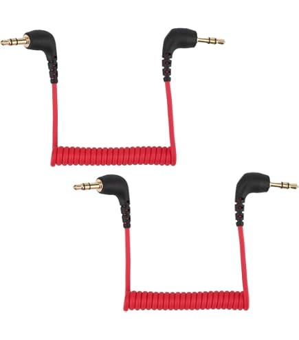 NEEWER 2 Pack Audio Cable Set, Male To Male 3.5mm TRS To USB C 3 5mm Trs To Ios Compatible With Dji Mic Rode Wireless Go Ii Hollyland Cm28 Cm31 Wireless Mic Iphone Ipad Android Mac Lm17