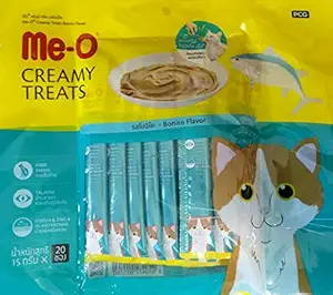 Fins Fur and Feathers Me-O Creamy Treats/Sheba Melty (Me-O Creamy Treat - Bonito Flavor - (20 Sticks))