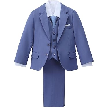 IEFIEL Blazer Garçon Paillettes Élégant 5-16 Ans – Veste Smoking Enfant Mariage, Banquet, Costumes D'Honneur Avec Sequins