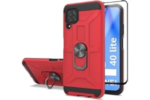 Cuoqing Funda Huawei P40 Lite, Funda P40 Lite con 1 Película Protectora, 360 Grados Proteccion Hard PC y Silicona TPU Carcasa Antigolpes Funda Carcase para Huawei P40 Lite