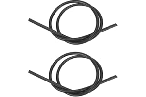 ‎YCTZE Zündkabel Oldtimer - Auto Zündkabel 8Mm Siliziumkarbid Kern Silikon Zündkabel Zündkerzen Kabel Silikon Funken Zündkabel Draht 2 Stück Zündkabel Siliziumkarbid Kernzündungsdraht 1M Lang (Schwarz)