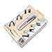 Pritech 6-en-1 Trousse de toilette pour hommes Full Size Trimmer, tondeuse nez, barbe, Shaver (Golden)
