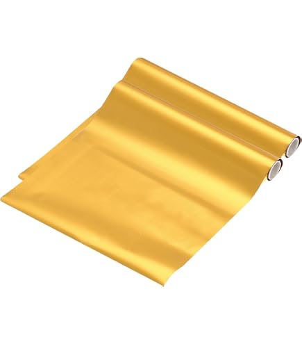 Rouleau De Film Aluminium Doré Folia - 50 Cm X 10 M - Idéal Pour Bricolage Créatif Et Emballages Cadeaux