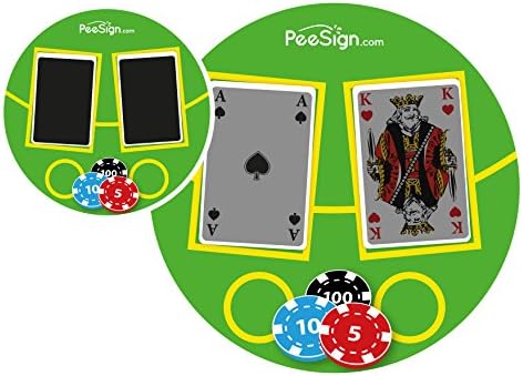 PEESIGN 'Effect Sticker Urinal quot;Black Jack Game