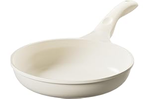 Redchef Patelnia 24 cm, ceramiczna patelnia z powłoką zapobiegającą przywieraniu, patelnia do omletów, indukcyjna, nie zawiera PTFE, nie zawiera PFOA, odporna na zarysowania, nadaje się do mycia w