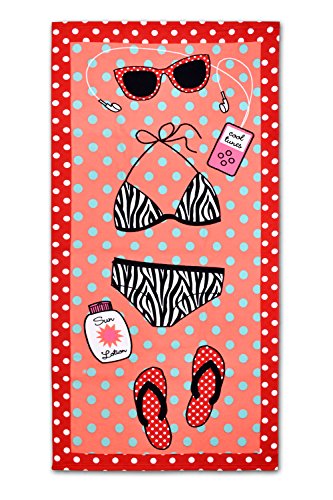 DSstyles Toalla de Playa Extra Grande Toalla de Viaje Toalla de baño de Microfibra para el SPA de natación Deportes Yoga Toalla de baño Toalla de Mujer de Secado rápido Ultra Ligero - Bikini