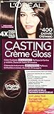 L'Oréal Paris Casting Créme Gloss Coloración sin Amoniaco, Tono 400 Castaño - 180 g