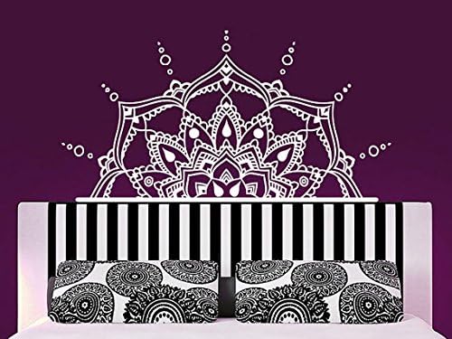 Headboard Wall Decals Bedroom Half Mandala Vinyl Sticker Interior Ornament Marrocan Pattern Decal Boho Bohemian Decor NV20