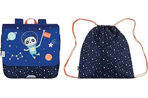 Cartable souple L'école des Tann's - Cosmos Bleu