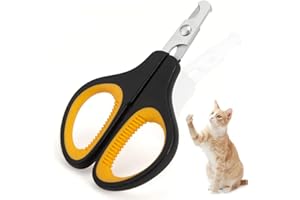 BDEPSTR tagliaunghie gatto Professionale in Acciaio Inossidabile, taglio netto, senza brandelli, finitura a specchio, Taglia Unghie Gattini per gatti, gattini, cuccioli e altri animali domestici