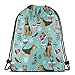 Produktbild best gift Airedale Terrier Christmas Dog Breed_17009 Custom Drawstring Shoulder Bags Gym Bag Travel Backpack Lightweight Gym for Man Women 16.9"x14"