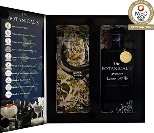 The Botanical's - Pack con Ginebra London Dry y Copa Balón, 700 ml